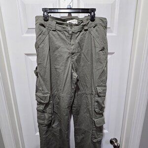 Abercrombie & Fitch Pants Cargo Women's 32 (14L) Olive Green Gorpco Military